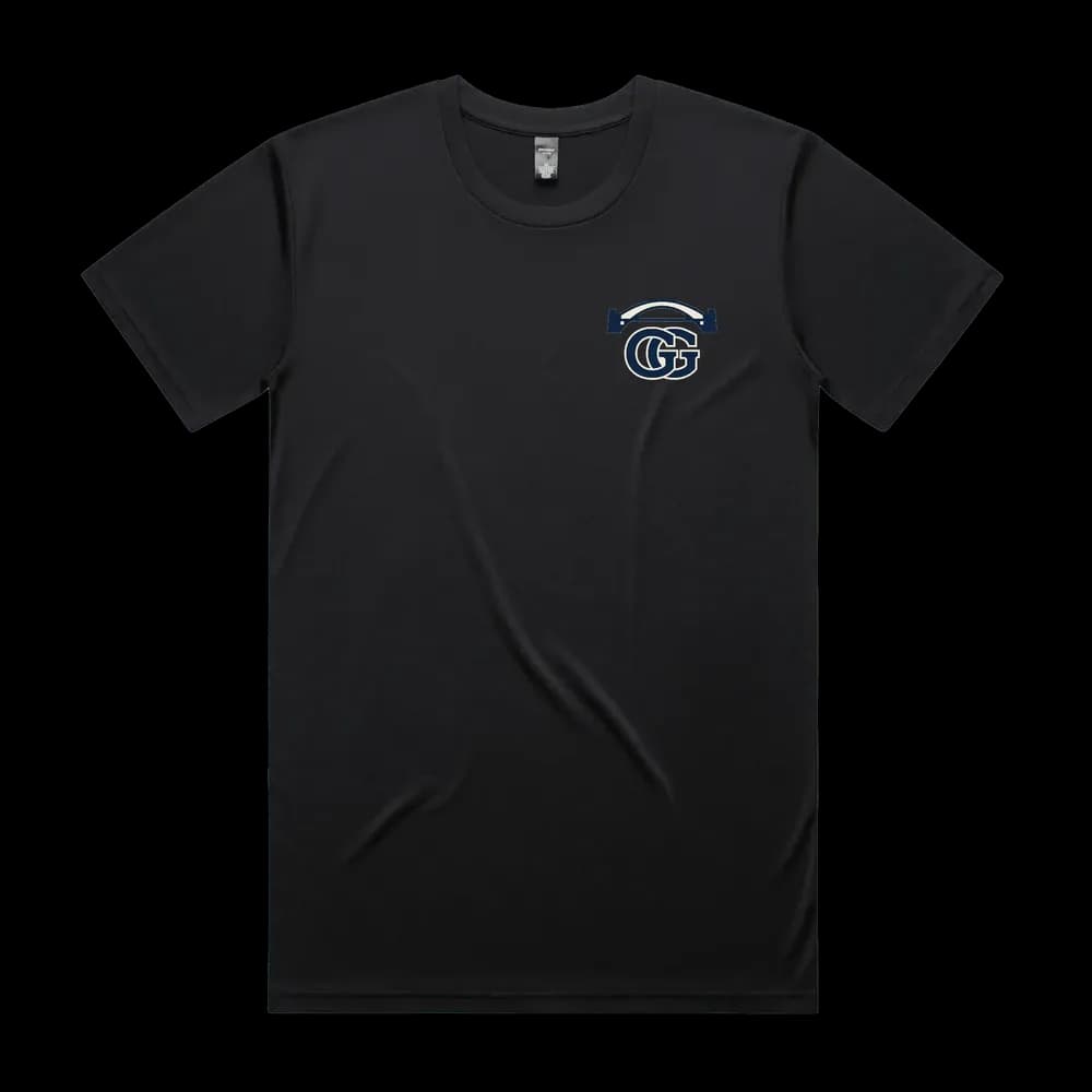 Glenhurst GG Performance Tee — Black, front