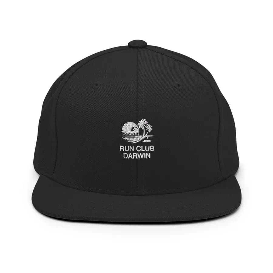 Snapback Cap — Black, Club mark