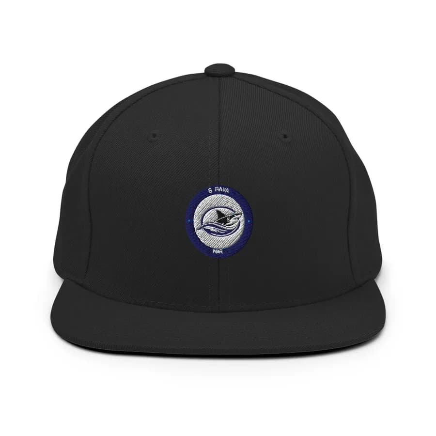 Snapback Cap — Black, Club mark
