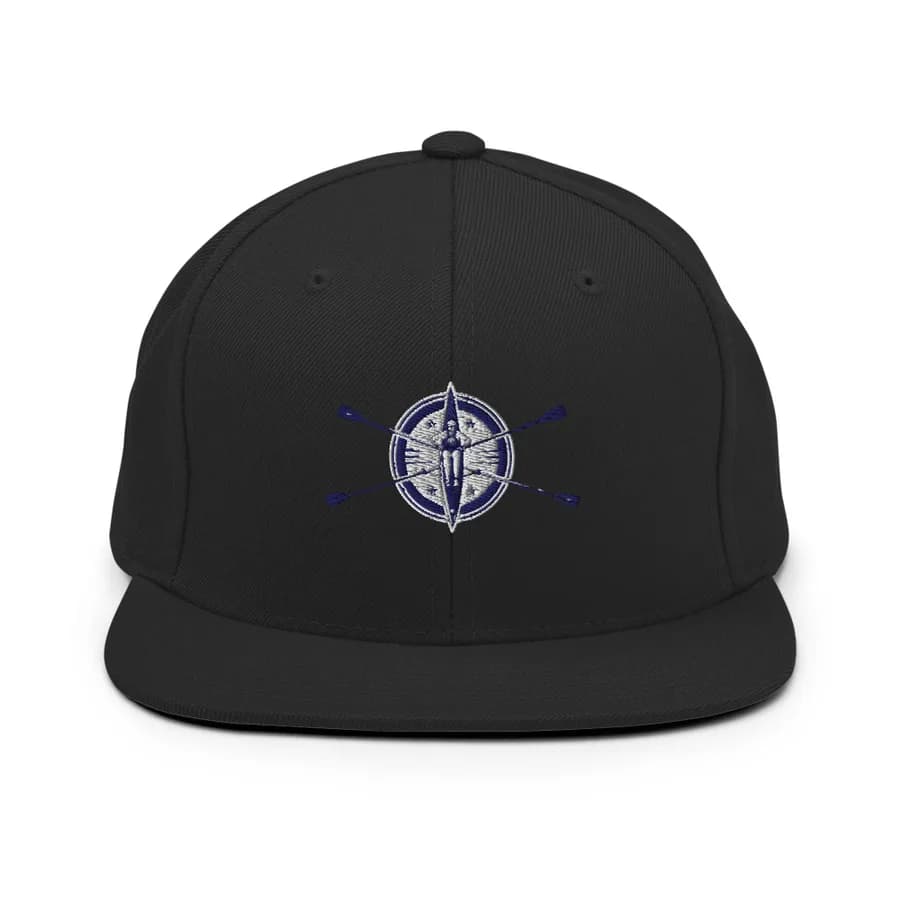 Snapback Cap — Black, Club mark